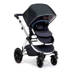 Ickle Bubba Stomp V4 i-Size Travel System with Isofix Base - Blueberry on Chrome with Blueberry Handles