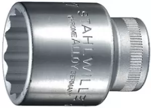 STAHLWILLE 13mm Bi-Hex Socket With 1/2 in Drive, Length 38 mm
