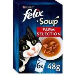 Felix Soup Cat Food Farm Selection 6 x 48g