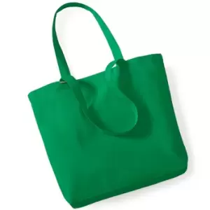 Westford Mill Organic Cotton Shopper Bag - 16 Litres (One Size) (Kelly Green)