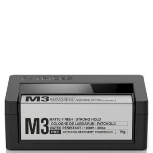 Patricks M3 Matte Finish Strong Hold Styling Product 75g