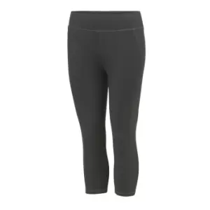 AWDis Just Cool Womens/Ladies Girlie Capri Sports Trousers (XL) (Charcoal)