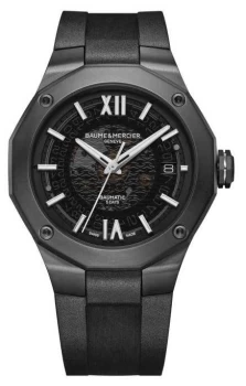 Baume & Mercier Riviera Black Plated Skeleton Dial M0A10617 Watch