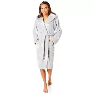 Light and Shade Pretty Woman Dressing Gown Ladies - Grey