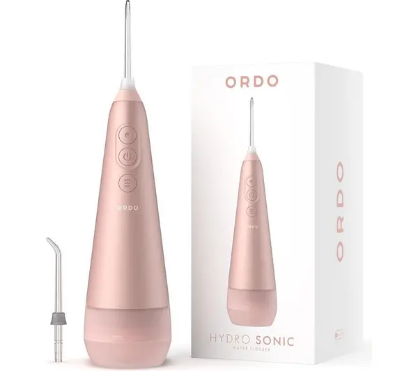 ORDOLIFE Hydro Sonic Water Flosser - Rose Gold, Pink,Gold