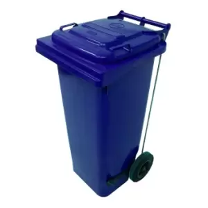 80L Pedal Operated Brown Wheelie Bin - conforms to RAL, DIN, AFNOR and draft CEN standards