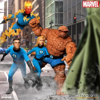 Mezco One:12 Collective Marvel Comics Figure - Fantastic Four Deluxe Steel Boxed Set