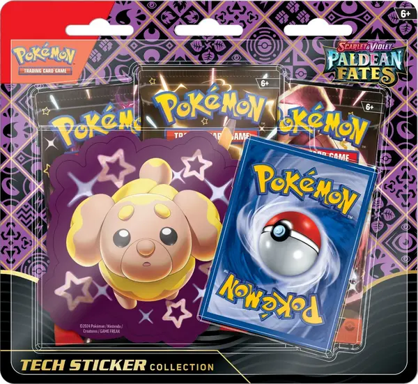 Pokemon Trading Card Game: Scarlet & Violet 4.5 Paldean Fates Fidough Tech Sticker Collection