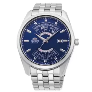 Orient Multi-Year Calendar Mechanical Blue Dial Stainless Steel Bracelet Mens Watch RA-BA0003L10B
