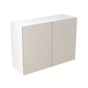 KitchenKIT Slab 100cm Wall Unit - Gloss Light Grey