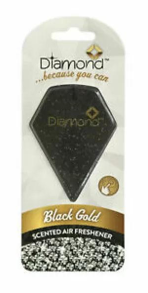 Black Gold 2D (Pack Of 10) Diamond Air Freshener