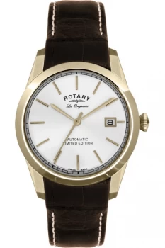 Mens Rotary GS90027-06-X Les Originales Brown Strap Wristwatch Colour - Silver Tone