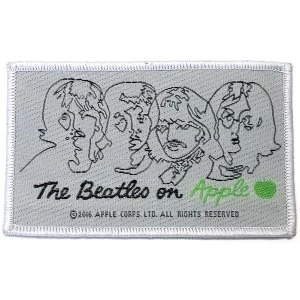 The Beatles - On Apple (Black on White) Standard Patch
