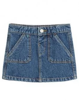 Mango Baby Girls Pocket Detail Denim Skirt