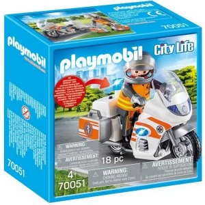 Playmobil 70051 City Life Emergency Bike Playset