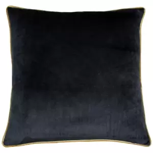 Meridian Velvet Cushion Black/Gold