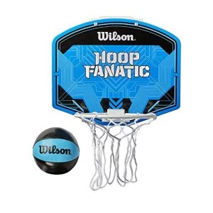 Wilson Mens Fanatic Mini BSKT Hoop Basketball, Blue/Black, Uni