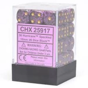 Chessex Speckled D6 Dice Set of 36 - Hurricane