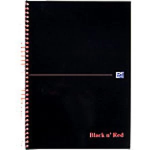 OXFORD Black n' Red Wirebound Softcover Notebook Ruled A4 100 Pages