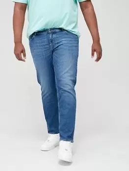 BOSS Big & Tall Maine Regular Fit Jeans - Medium Blue, Size 42, Inside Leg Regular, Men