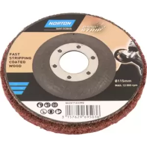 Norton Rapid Strip Paint Varnish Remover Disc 115 x 22mm Aluminium
