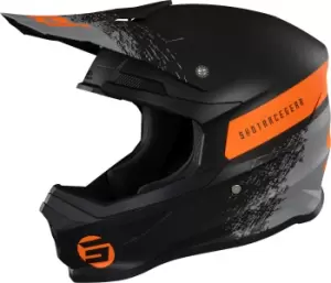 Shot Furious Roll Motocross Helmet, black-orange Size M black-orange, Size M