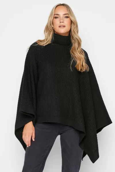 Tall Turtle Neck Poncho