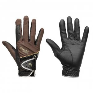 Roeckl Madrid Gloves - Mocha/Gold