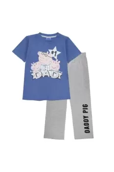 Number 1 Daddy Pig Distressed Pyjama Set