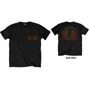 AC/DC - Hard As Rock Unisex X-Large T-Shirt - Black