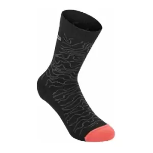 Alpinestars Drop Socks 15 2020: Black/Mid Grey M Ap17063201190M