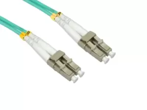 Cables Direct LC/LC, 10m fibre optic cable OM4 Blue