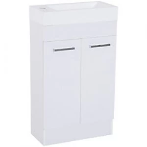 Kleankin Bathroom Cabinet White 900 mm x 250 mm x 550 mm