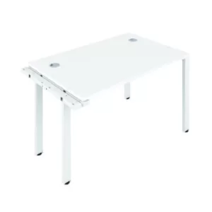Jemini 1 Person Extension Bench Desk 1200x800x730mm White/White KF808572