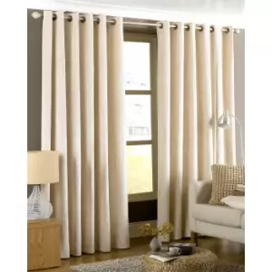 Riva Home Imperial Ringtop Curtains (90x90 (229x229cm)) (Cream)