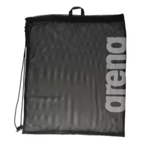 Arena Swim Team Mesh Drawstring Bag (One Size) (Black/White)