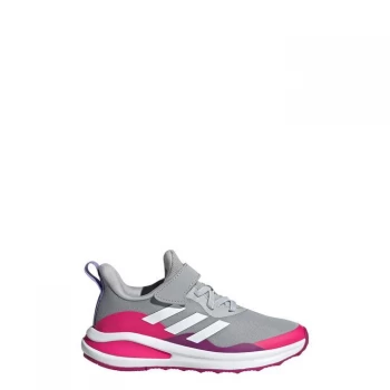 adidas FortaRun Elastic Lace Top Strap Running Shoes Kids - Grey Two / Cloud White / Shock