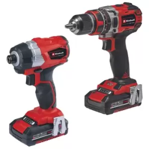 Einhell Power X-Change 18V Professional Brushless Combi Drill And Impact Driver Twin Pack Power Tool Kit