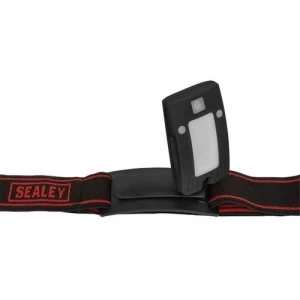 Sealey 2W COB LED Auto Sensor Rechargeable Head Torch - Black