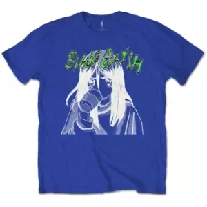 Billie Eilish - Anime Drink Unisex XX-Large T-Shirt - Blue