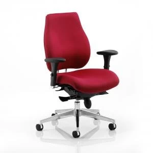 Sonix Chiro Plus Ergo Posture Chair With Arms Wine Ref PO000018