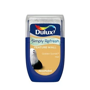 Dulux Simply Refresh Feature Wall Golden Sands Matt Emulsion Paint 30ml