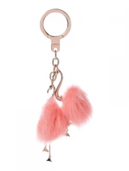 Kate Spade New York Flamingo flock keychain Multi Coloured