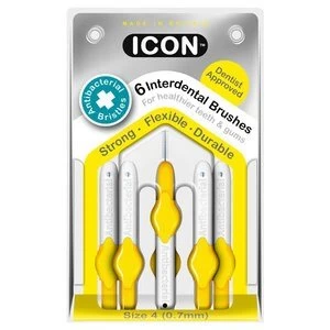 Icon Antibacterial Interdental brush X6 ISO Size 4 0.7mm