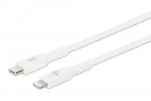Manhattan USB-C to Lightning Cable, Charge & Sync, 1m, White, For...