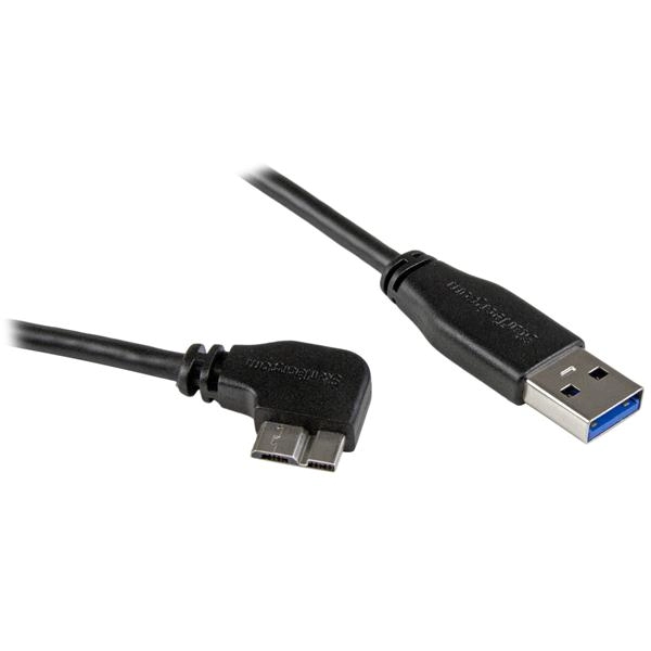 Slim Micro USB 3.0 Cable Mm Right angle Micro usb 0.5m 20in