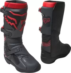 FOX Comp Motocross Boots, black-red, Size 49, black-red, Size 49
