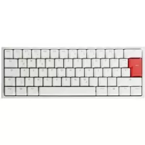 Ducky ONE 2 Mini MX-Speed Silver, RGB-LED Corded Gaming keyboard German, QWERTZ White