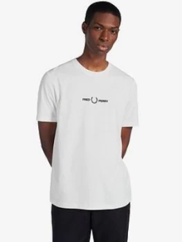 Fred Perry Graphic T-Shirt, White, Size XL, Men