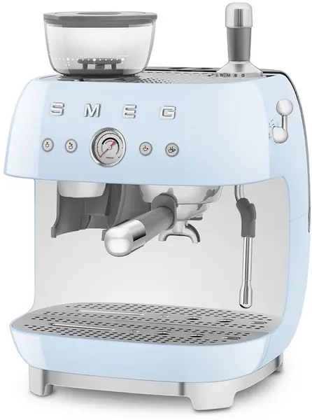 Smeg 50's Style EGF03PBUK Espresso Coffee Machine - Pastel Blue